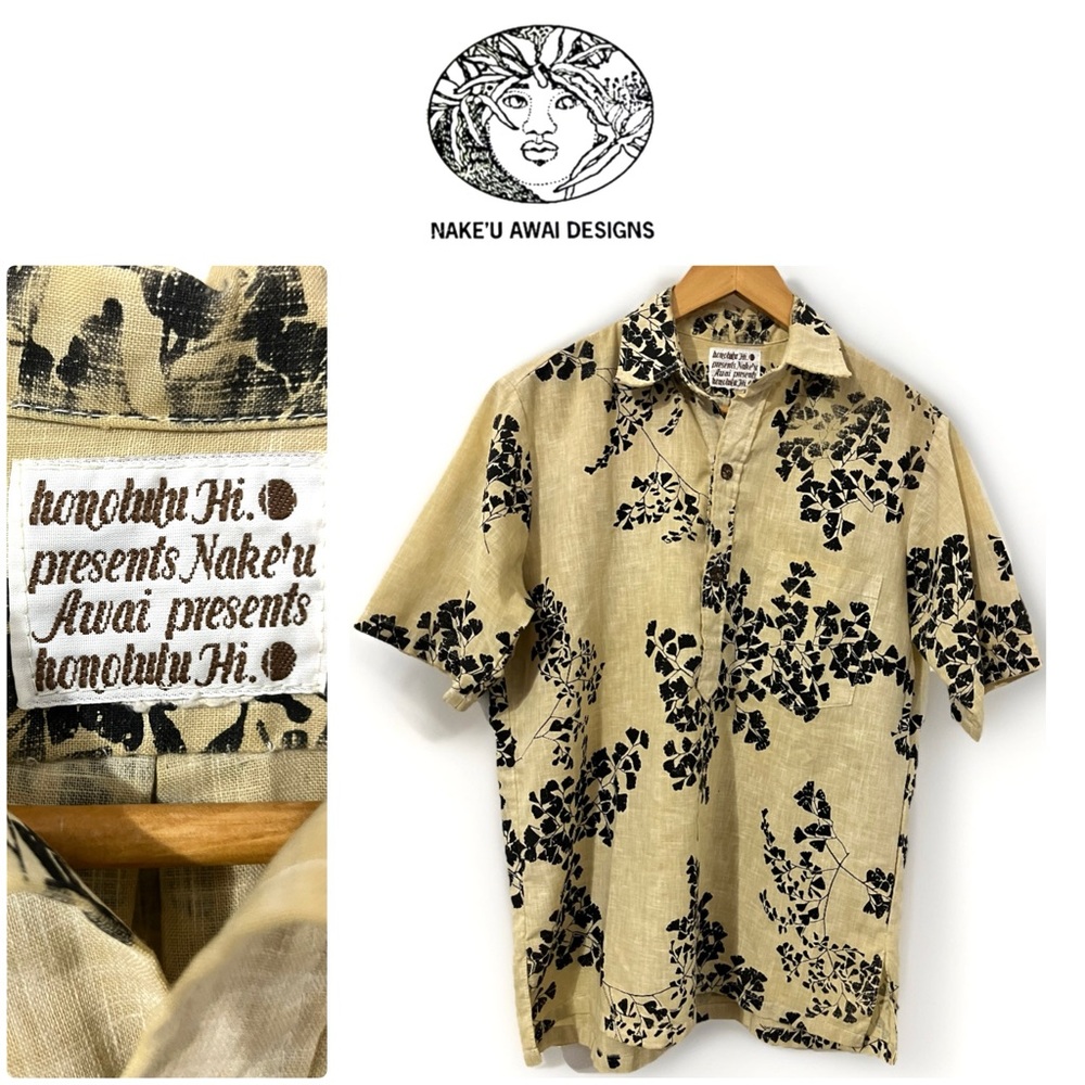 Nake’u Awai ✨ Hawaii • Pullover • Vintage • Aloha Shirt • Ginko • XL • ‼️ Notes